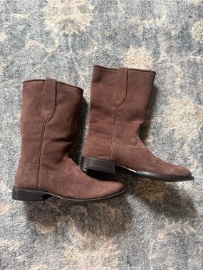 Brown Suede Mid-Calf Women's Boots ariat